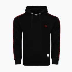 Bluza męska Octagon Stripe Hoodie. Czarne bluzy z kapturem męskie OCTAGON, l, z bawełny. Za 299.99 zł.