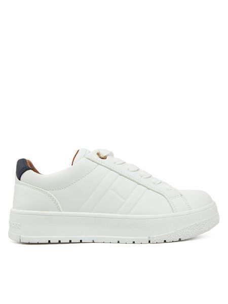 Tommy Hilfiger Sneakersy Low Cut Lace-Up Sneaker T3X9-33857-1355 S Biały. Białe buty sportowe chłopięce Tommy Hilfiger, bez wzorów, ze skóry, bez zapięcia. Za 209.99 zł.