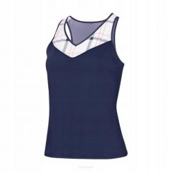 Top tenisowy Fila Top Hilke. Niebieskie topy sportowe damskie Fila, m, bez wzorów, z materiału, bez ramiączek. Za 172.99 zł.