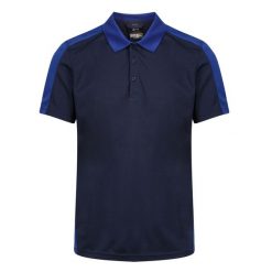 Koszulka Polo Męska Kontrastowa Coolweave. Niebieskie koszulki polo męskie Regatta, m, bez wzorów, bez ramiączek. Za 73.99 zł.