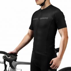 Koszulka rowerowa Rockbros z krótkim rękawem. Czarne t-shirty sportowe męskie ROCKBROS, xl, bez ramiączek, rowerowe. Za 159.99 zł.
