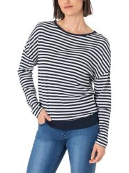 Timezone Koszulka w kolorze biało-granatowym rozmiar: XXL. Białe bluzki damskie Timezone, xxl, bez wzorów, bez kołnierzyka, bez ramiączek. Za 93.95 zł.