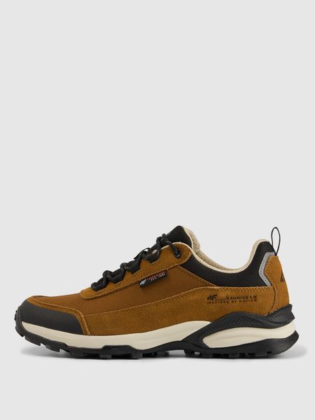 4F Niskie buty trekkingowe HILLBORN z elementami zamszowymi męskie - brązowe 44. Brązowe buty trekkingowe męskie 4f, z tkaniny, bez zapięcia, trekkingowe. Za 349.99 zł.