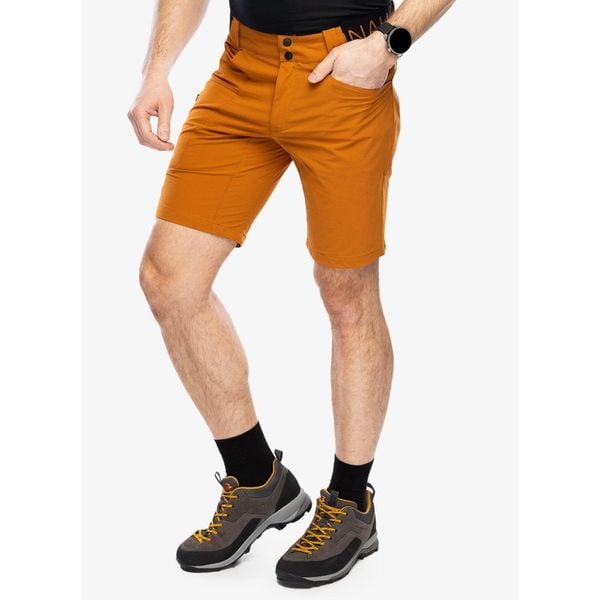 Spodenki turystyczne męskie Hannah Nairi II. Brązowe szorty męskie Hannah, bez kołnierzyka. W wyprzedaży za 332.85 zł.