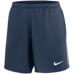 Spodenki krótkie damskie Nike Dri-Fit Park 26. Niebieskie szorty damskie Nike, bez wzorów, z materiału, sportowe. Za 76.99 zł.