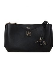 Guess Torebka w kolorze czarnym - 27 x 17 x 11 cm rozmiar: onesize. Czarne torebki klasyczne damskie Guess, z aplikacjami, z materiału, bez dodatków. Za 411.71 zł.