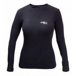 Damska koszulka z długim rękawem Karlslund Flói. Czarne t-shirty damskie KARLSLUND, bez wzorów, bez kołnierzyka. Za 264.00 zł.