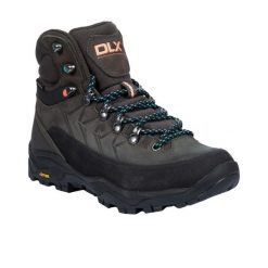 Buty Turystyczne Damskie Taryn Grain Skórzane. Szare obuwie trekkingowe damskie Trespass. Za 479.99 zł.