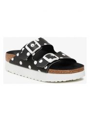 Birkenstock Klapki "Arizona" w kolorze czarno-białym rozmiar: 41. Białe klapki damskie Birkenstock, bez wzorów, bez obcasa. Za 361.45 zł.