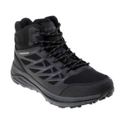 Męskie Wodoodporne Buty Trekkingowe Gewila Mid Cut. Czarne buty trekkingowe męskie Hi-tec, z materiału, bez zapięcia. Za 389.05 zł.