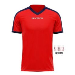 T-shirt Sportowy Givova Revolution 3XL Czerwono-Niebieski Unisex. Czerwone t-shirty męskie Givova, xl, bez wzorów, z poliesteru, bez kołnierzyka. Za 52.75 zł.
