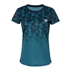 Koszulka tenisowa damska Tecnifibre X-Loop Tee. Niebieskie bluzki damskie TECNIFIBRE, s, bez wzorów, sportowe, bez kołnierzyka, bez ramiączek. Za 179.99 zł.