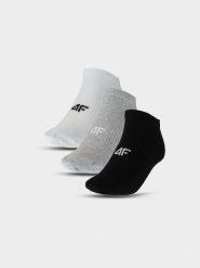 4F Skarpety casual przed kostkę (3-pack) męskie - multikolor 39-42. Skarpetki męskie 4f, bez wzorów, z bawełny. Za 44.99 zł.