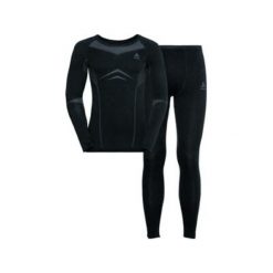 Bielizna termoaktywna męska ODLO Fundamentals Performance Warm Long. Czarna bielizna termoaktywna męska Odlo, m, bez wzorów. W wyprzedaży za 456.65 zł.