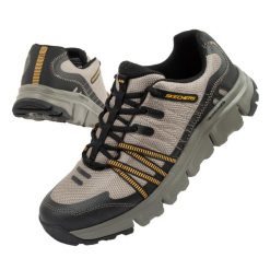Buty sportowe męskie Skechers Summits AT-Twin Bridges. Brązowe buty sportowe na co dzień męskie Skechers, z materiału, bez zapięcia. Za 199.00 zł.
