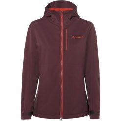 Kurtka softshell damska Vaude All Year Elope Softshell Jacket II. Czerwone kurtki damskie Vaude, l, bez wzorów, z materiału, bez kaptura. Za 577.49 zł.