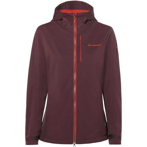 Kurtka softshell damska Vaude All Year Elope Softshell Jacket II. Czerwone kurtki damskie Vaude, l, bez wzorów, z materiału, bez kaptura. Za 577.49 zł.
