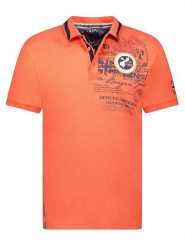 Geographical Norway Koszulka polo "Karuen" w kolorze pomarańczowym rozmiar: M. Pomarańczowe koszulki polo męskie Geographical Norway, m, bez wzorów, z bawełny, bez ramiączek. Za 87.81 zł.