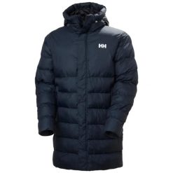 Kurtka puchowa Helly Hansen Oslo Puffy. Niebieskie kurtki męskie Helly Hansen, na jesień, m, bez wzorów, z materiału, klasyczne, bez kaptura. Za 1,166.60 zł.