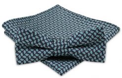 Modna Mucha Męska - Alties - Granat z Seledynowym Akcentem. Niebieskie krawaty i muchy męskie Alties, bez wzorów, eleganckie. Za 54.00 zł.
