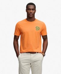 Superdry SD&Co. Relaxed T-Shirt — 100% bawełna organiczna, relaxed fit. Brązowe t-shirty damskie Superdry., xl, bez wzorów, z bawełny, bez kołnierzyka. Za 186.50 zł.