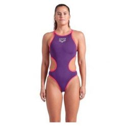 Damski kostium kąpielowy 1-częściowy Arena One Biglogo. Fioletowe stroje jednoczęściowe damskie Arena, m, bez wzorów. Za 199.99 zł.