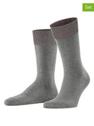 ESPRIT Skarpety (2 pary) "Sporty" w kolorze szarym rozmiar: 39-42. Szare skarpetki męskie Esprit, bez wzorów, ze splotem. Za 21.99 zł.