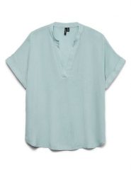 Vero Moda Bluzka w kolorze szarym rozmiar: L. Szare bluzki damskie Vero Moda, l, bez wzorów, z wiskozy, bez kołnierzyka, bez ramiączek. Za 60.99 zł.