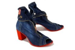 ARTIKER RELAKS 40C289 jeans, botki damskie. Niebieskie botki damskie Artiker Relaks, na lato, z jeansu, bez obcasa, na obcasie, bez zapięcia. Za 173.94 zł.