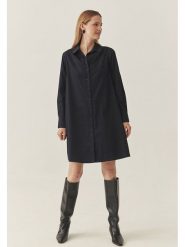 TATUUM Sukienka w kolorze granatowym rozmiar: 38. Niebieskie sukienki damskie Tatuum, bez wzorów, z bawełny, bez kołnierzyka, bez ramiączek, midi. Za 213.69 zł.