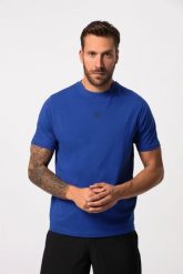 Męski T-shirt fitness okrągły dekolt rękaw 1/2 nadruk z tyłu. Niebieskie t-shirty męskie JAY-PI, m, bez wzorów, z bawełny, bez kołnierzyka. Za 111.99 zł.