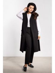 Awama Kamizelka w kolorze czarnym rozmiar: L. Czarne kamizelki damskie Awama, l, z tkaniny. Za 174.99 zł.