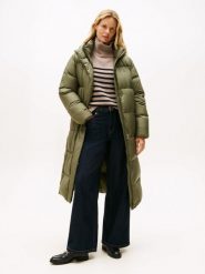 Tommy Hilfiger płaszcz puchowy Kobiety Sztuczne włókno zielony, S. Zielone płaszcze damskie Tommy Hilfiger, na zimę, s, bez wzorów, z puchu. Za 1,199.95 zł.