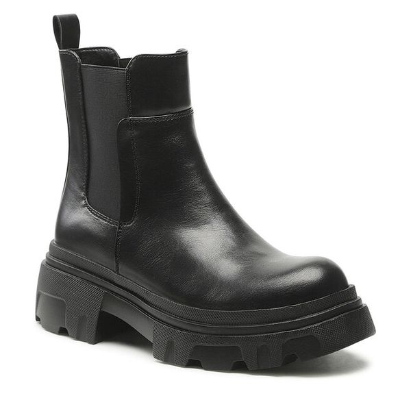 Sztyblety Jenny Fairy. Czarne botki damskie Jenny Fairy, bez obcasa, na płaskiej podeszwie, bez zapięcia. Za 101.98 zł.