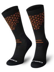 Spaio Skarpety trekkingowe "Fierce" w kolorze czarno-pomarańczowym rozmiar: 41-43. Czarne skarpetki męskie Spaio, bez wzorów, z wełny. Za 43.99 zł.