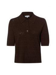 Marie Lund koszulka z dzianiny Kobiety wiskoza (100%) brązowy, M. Brązowe t-shirty damskie Marie Lund, m, bez wzorów, z dzianiny, bez kołnierzyka. Za 179.95 zł.