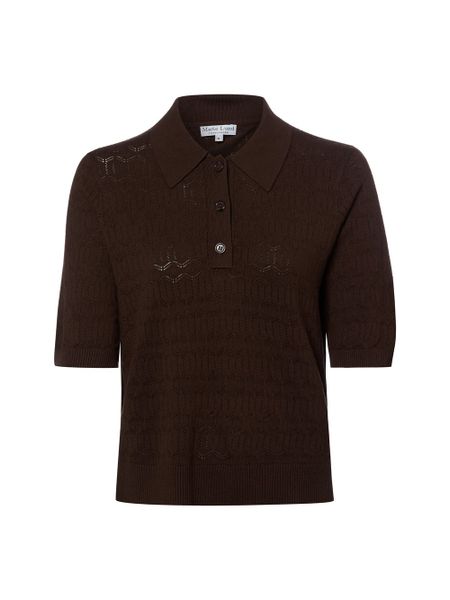 Marie Lund koszulka z dzianiny Kobiety wiskoza (100%) brązowy, M. Brązowe t-shirty damskie Marie Lund, m, bez wzorów, z dzianiny, bez kołnierzyka. Za 179.95 zł.