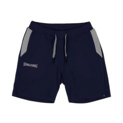 Szorty damskie Spalding Flow. Niebieskie szorty damskie Spalding, bez wzorów, z materiału, eleganckie. Za 236.50 zł.