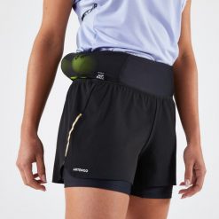 Spodenki do tenisa damskie Artengo Dry Hip Ball. Czarne spodenki sportowe damskie ARTENGO, bez wzorów, z materiału, sportowe. Za 89.99 zł.