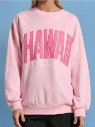 Bluza z napisem - różowy. Czerwone bluzy bez kaptura damskie Sinsay, l. Za 39.99 zł.