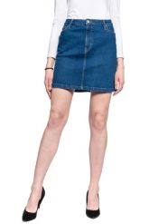LEE A LINE ZIP SKIRT DAMSKA SPÓDNICA JEANSOWA L38FLTYM 112108157. Spódniczki damskie Lee, l, bez wzorów, z jeansu. Za 159.99 zł.
