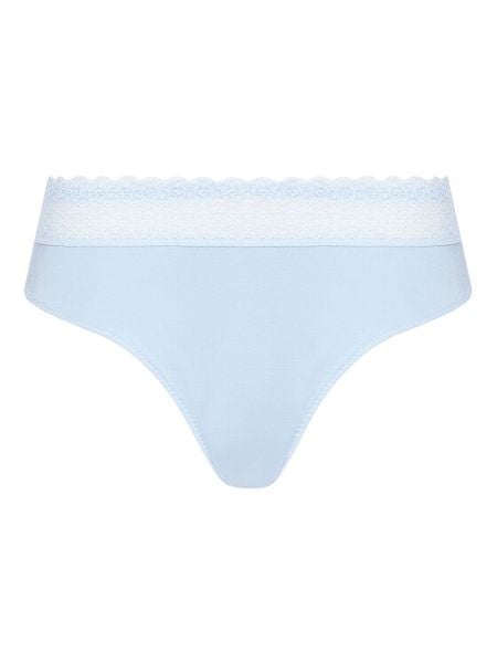 Triumph Figi klasyczne Feel Of Modal 10214403 Błękitny. Niebieskie figi damskie Triumph, s, bez wzorów, z syntetyku. Za 39.99 zł.