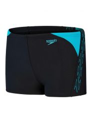 Speedo Kąpielówki "Eco Hyoerboom" w kolorze czarno-błękitnym rozmiar: 140. Czarne kąpielówki męskie Speedo, bez wzorów, z materiału. Za 83.62 zł.