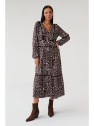 TATUUM Sukienka w kolorze brązowym rozmiar: 40. Brązowe sukienki damskie Tatuum, na imprezę, s, bez wzorów, z wiskozy, klasyczne, bez kołnierzyka, bez ramiączek, maxi. Za 86.99 zł.