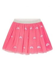 Danamade Spódnica "Milla" w kolorze różowo-srebrnym rozmiar: 146. Różowe spódniczki damskie Danamade, bez wzorów, mini. Za 82.99 zł.