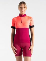 Dare 2b Koszulka kolarska "Compassion III" w kolorze czerwonym rozmiar: 38. Czerwone topy sportowe damskie Dare 2b, bez wzorów, z materiału, bez ramiączek. Za 85.45 zł.