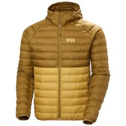 Ocieplana kurtka z kapturem Helly Hansen Banff. Brązowe kurtki męskie Helly Hansen, m, bez wzorów, z poliesteru, eleganckie, z kapturem. Za 635.30 zł.