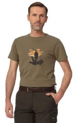 T-shirt myśliwski męski Tagart FNT Hunter z nadrukiem. Brązowe t-shirty męskie tagart, na lato, m, bez wzorów, z bawełny, bez kołnierzyka. Za 116.00 zł.