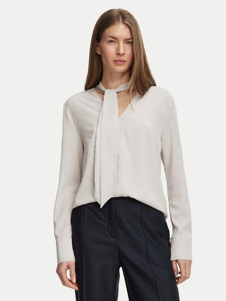 Calvin Klein Bluzka LV044H115G Różowy jasny Regular Fit. Czerwone bluzki damskie CALVIN KLEIN, xl, bez wzorów, bez kołnierzyka, bez ramiączek. Za 409.99 zł.
