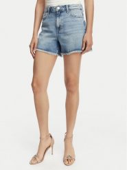 Guess Szorty jeansowe W6GD74 D0726 Niebieski Regular Fit. Niebieskie szorty damskie Guess, z aplikacjami, z bawełny. Za 394.99 zł.